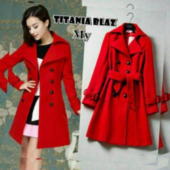 Gambar Blazer Wanita Titania Merah