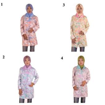 Gambar Blouse Batik I Blus Batik Tunik I Baju Kerja Wanita Batik Evelin