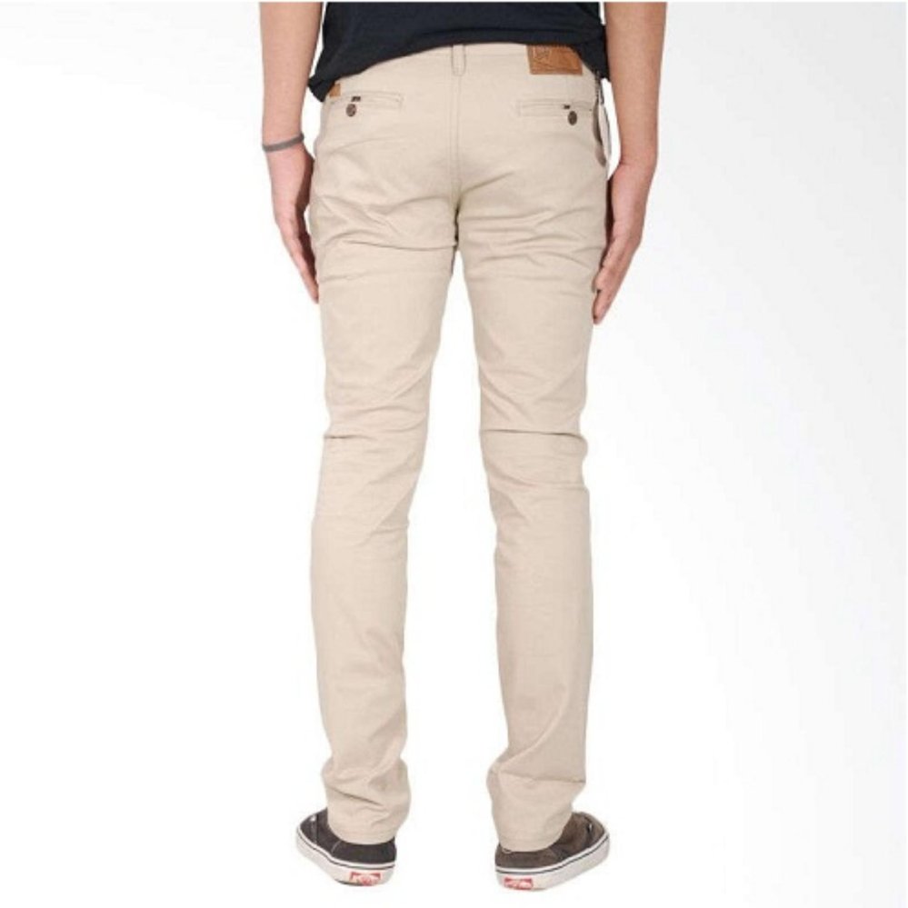 Bohel Celana Panjang Pria Cino Super Premium Skinny Regular Sliem - [Cream]