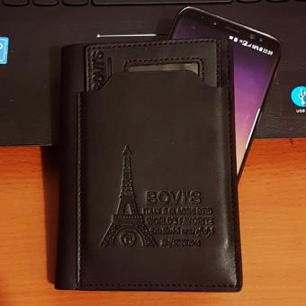 Bovis PU Leather Wallet Dompet Pria 6 Inchi 1382-4 Bifold OriginalImport - Black Januari 2019 - 4 Bovis PU Leather Wallet Dompet Pria 6 Inchi 1382-4 Bifold OriginalImport - Black - 4