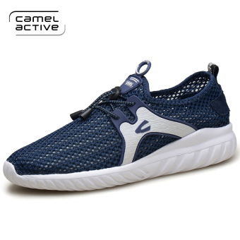 Gambar Camel Active bernapas jala pria jala sepatu olahraga sepatu pria (Biru)