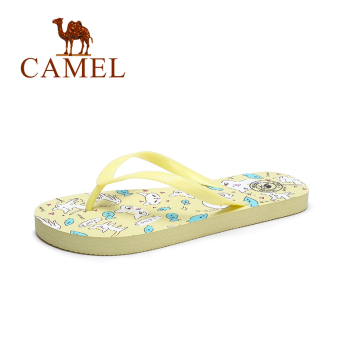 Gambar Camel kecantikan manis non slip datar dengan sepatu sandal (A72226667, kuning)