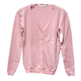 Gambar Candies Cardigan V Neck Wanita 8928 Pink Ungu