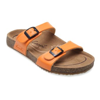 Gambar Carvil Khanza   04L Footbed Sandal Wanita   Oranye