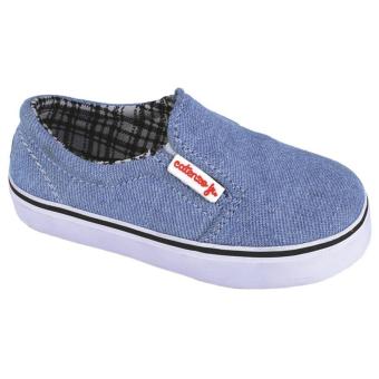 Gambar Catenzo Junior Cyt 001 Sepatu Baby Slip On Casual Laki Laki Canvas Rubber Keren Dan Lucu(Biru)