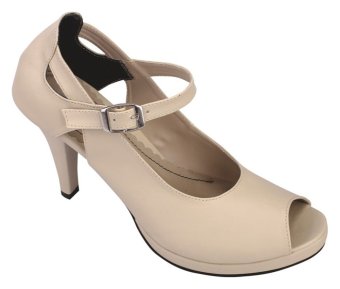 Gambar Catenzo Sepatu High Heels Casual C203 9cm   Cream