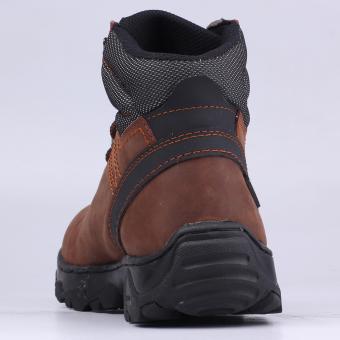 Catenzo Sepatu Safety Boots Kulit Asli Proyek Bengkel Pabrik Industri Kontraktor Outdoor Lapangan LI066 Best Seller - Brown Pebruari 2019 - 4 Catenzo Sepatu Safety Boots Kulit Asli Proyek Bengkel Pabrik Industri Kontraktor Outdoor Lapangan LI066 Best Seller - Brown - 4