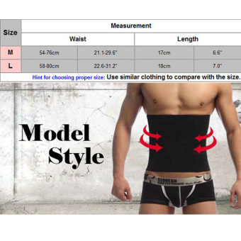Gambar CatWalk Shapewear Sabuk Pelangsing Perut Orang Gemuk Cincher KorsetPembentuk Perut M Ukuran (Hitam)