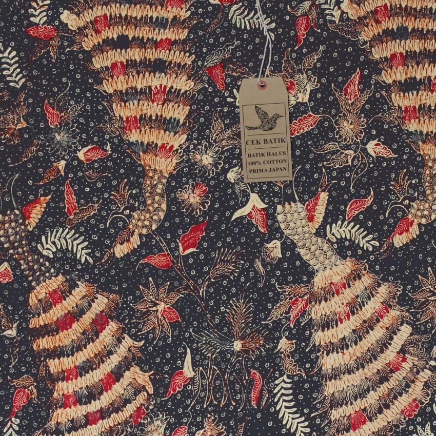 Cek Batik Kain Motif Batik Unik Hitam Manis (Bunga Orange). Source · Manis