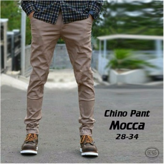 Harga Celana chino pants panjang pria oringinal (mocaa) Online Terbaik