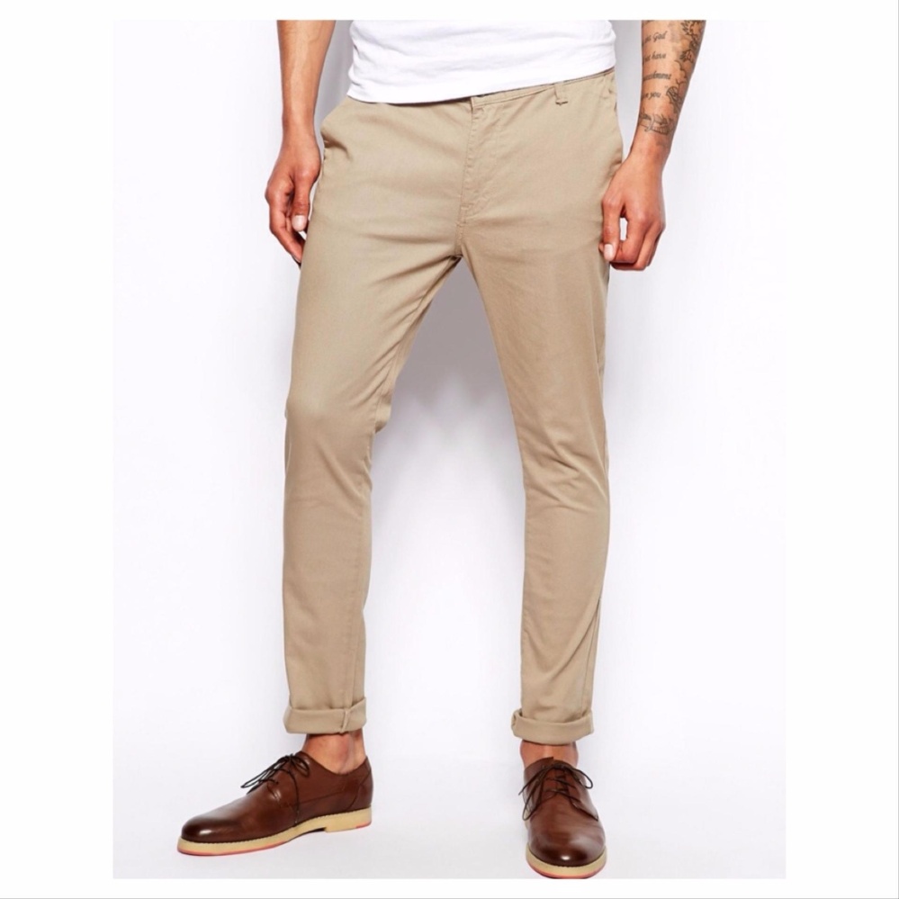 Celana Chino Pria-Hitam BIG SIZE Best Seller