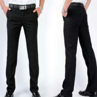 Gambar Celana Formal Pria Slim Fit Hitam