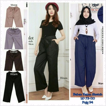 Jual Celana kulot panjang wanita jumbo long pant Wenda navi Online
Terbaru