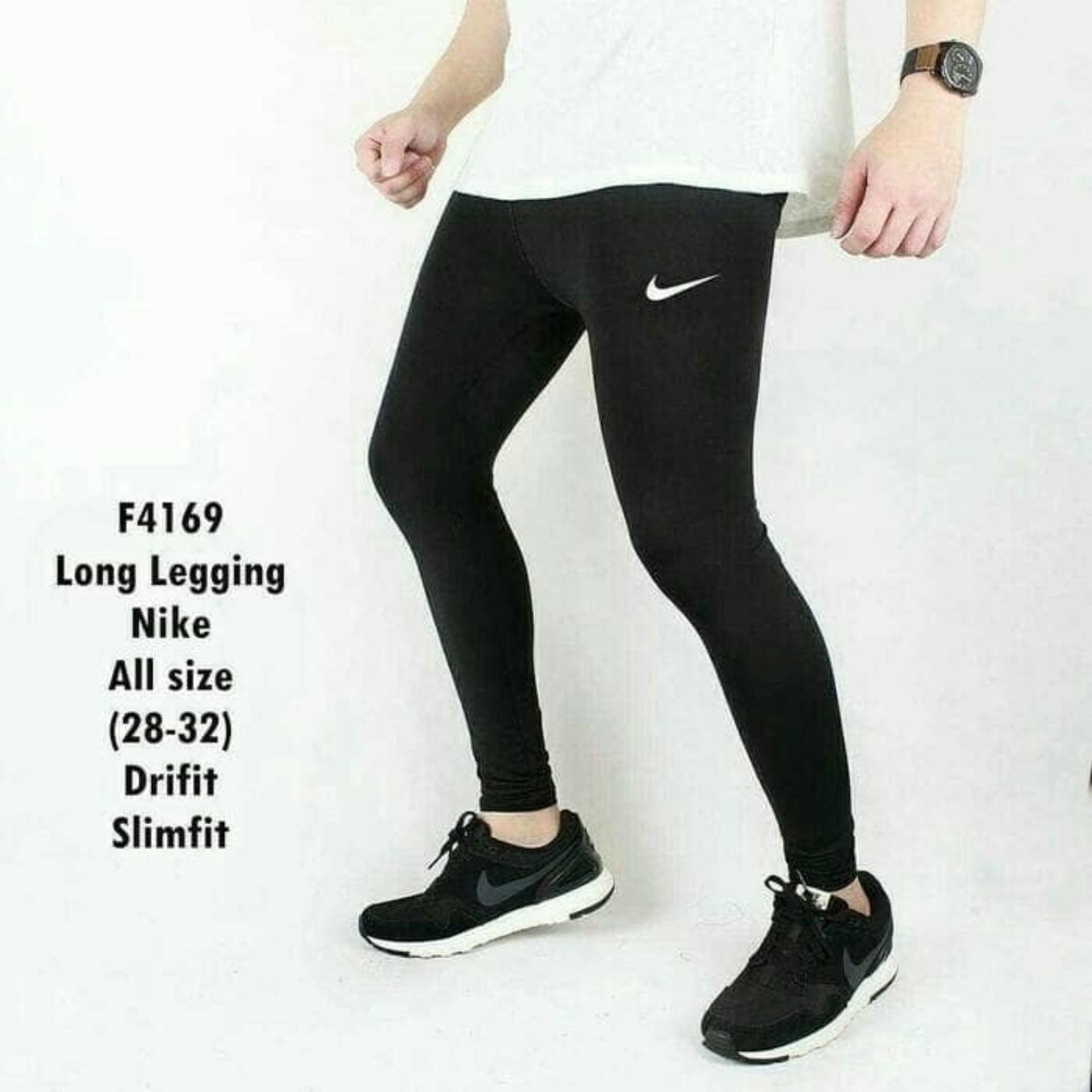 celana legging leging training pria futsal gym fitness kiper olahraga
