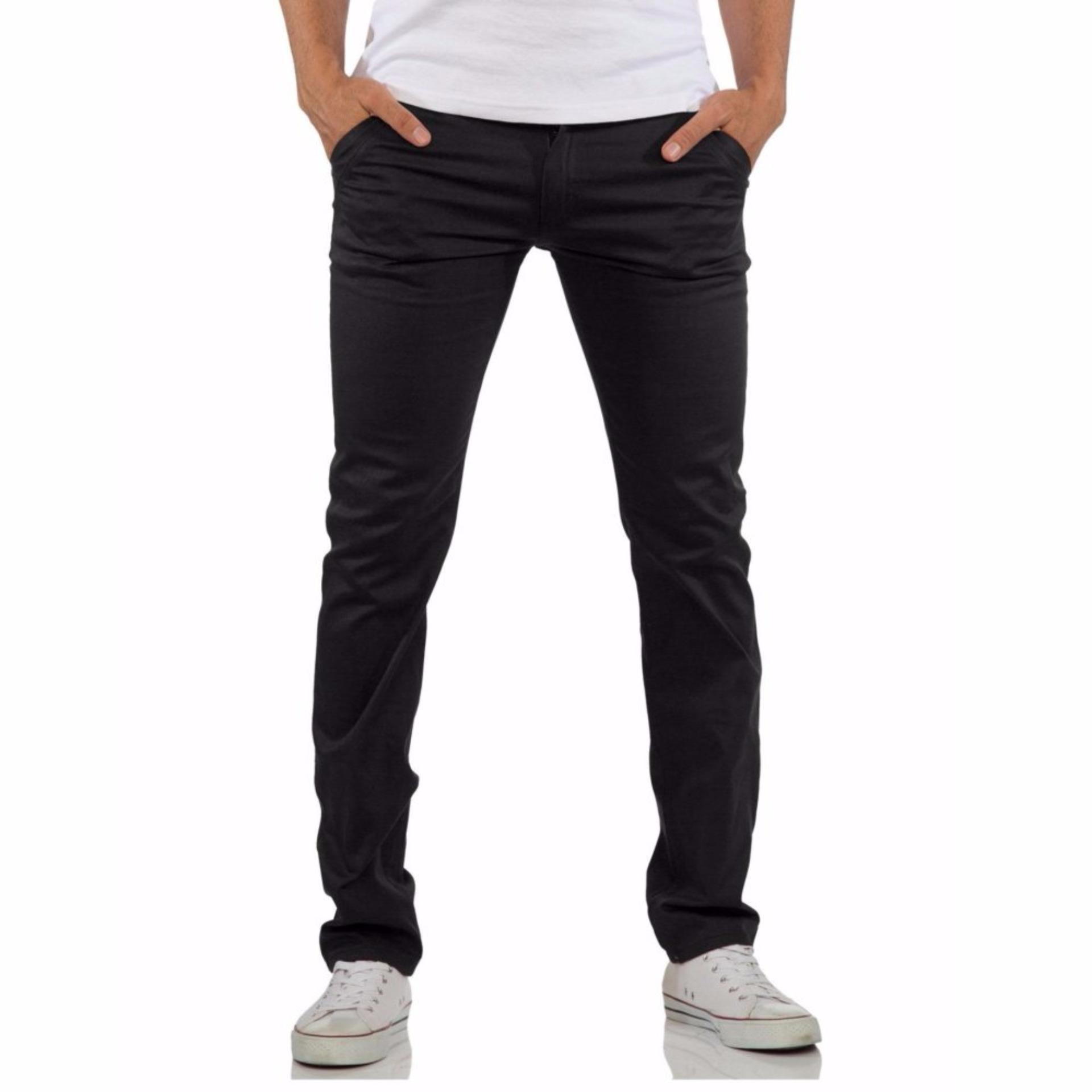 Celana Murah Chino Panjang Hitam (Black)