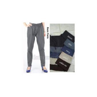 Gambar Celana panjang wanita jumbo long pant Celisa   navy