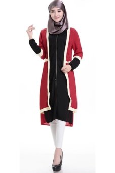 Gambar Chloe s Clozette Baju Muslim Dress Gamis Lengan Panjang kode MD 17