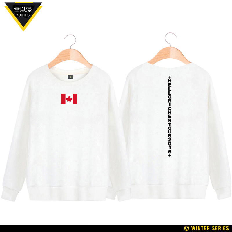 Cl salju Zhou Bian ayat yang sama pullover sweater untuk pria dan wanita ( Putih)