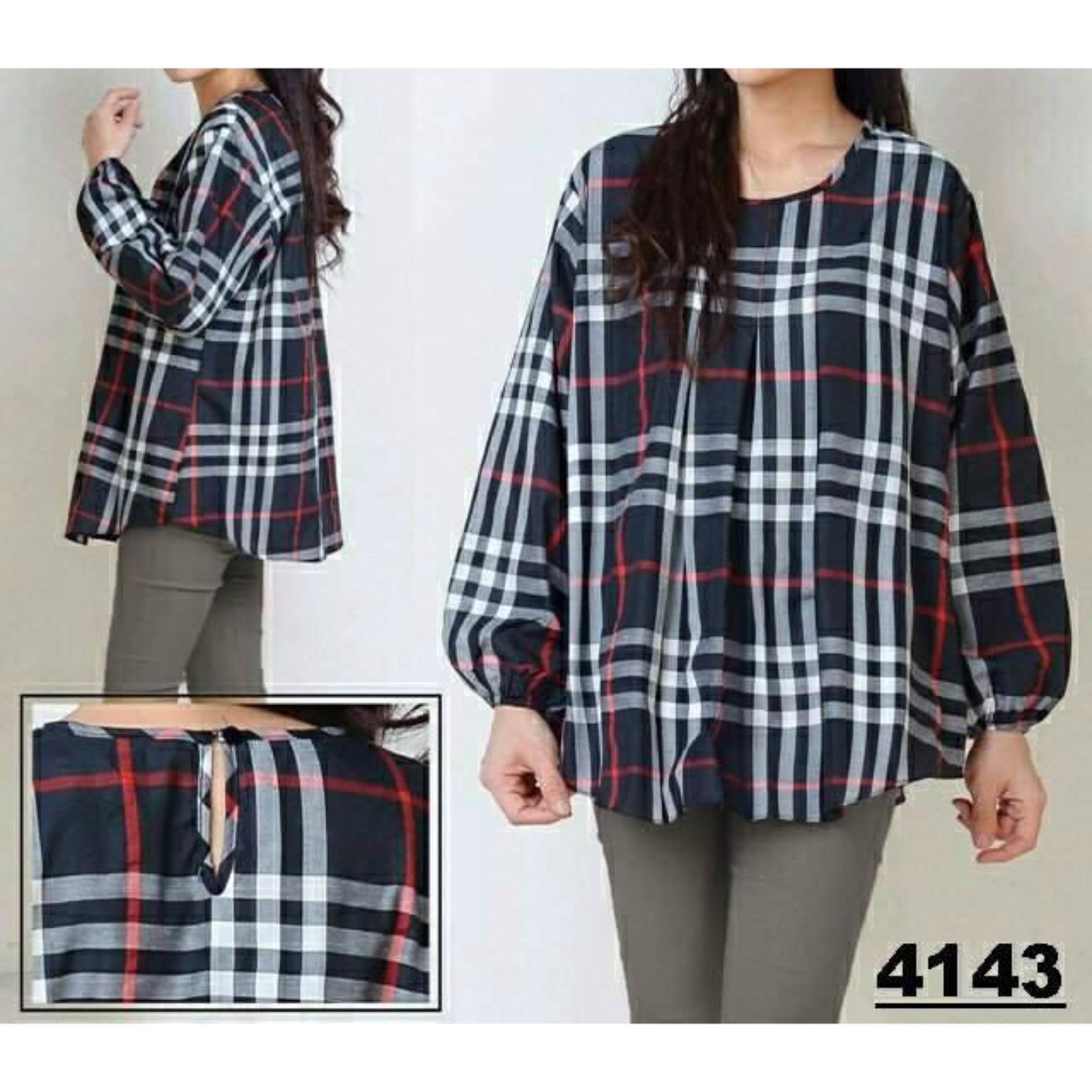 Flash Sale COUPLELOVER-BAJU JUMBO LADIES BERRY BLACK LP | JUMBO FASHION | BLOUSE |