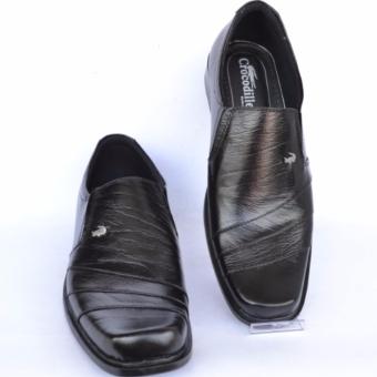 Crocodile Sepatu Kulit Sepatu Kerja Pria Branded Sepatu Pantofel Pria - A9 - Hitam Juli 2018 - 4 Crocodile Sepatu Kulit Sepatu Kerja Pria Branded Sepatu Pantofel Pria - A9 - Hitam - 4