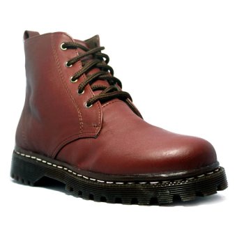 Gambar D Island Shoes Ladies Boots Chunky High   Cokelat