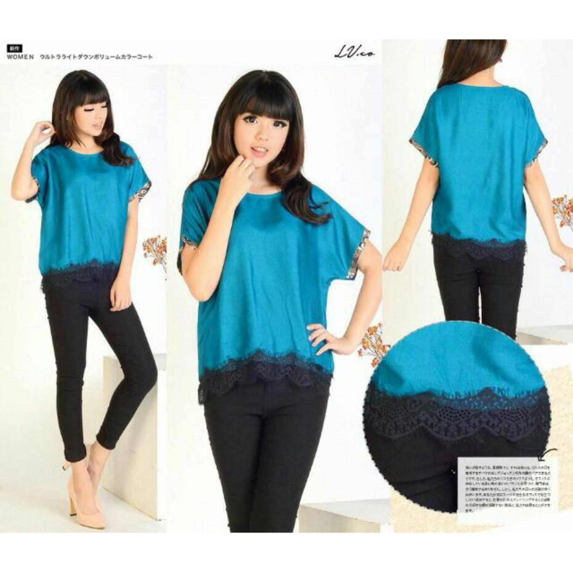 Damai fashion- Blouse Shinta katun-brukat lima warna