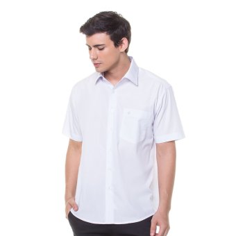 Gambar Damon Kemeja Tangan Pendek (S S) Polos Putih H11753