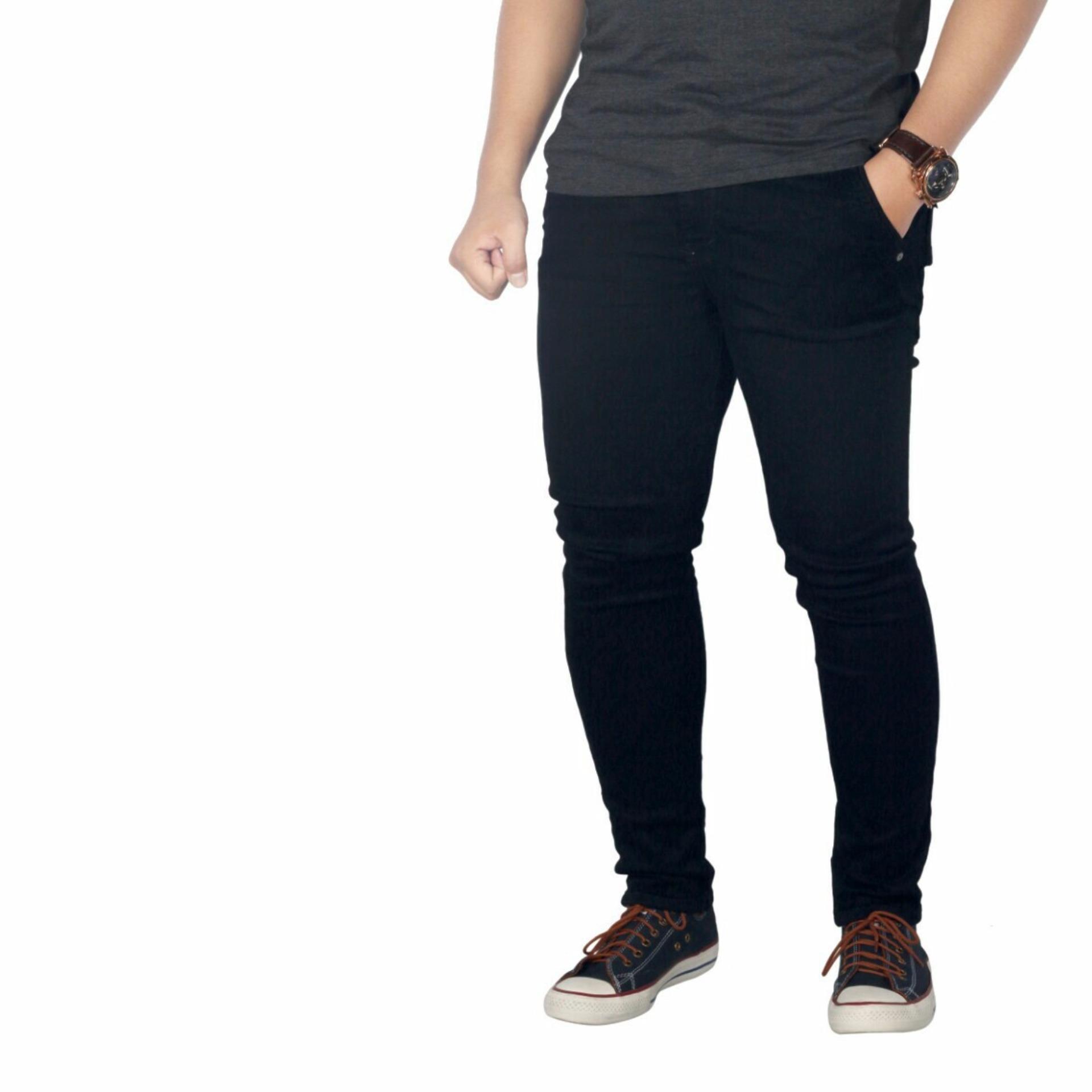 Dgm_Fashion1 Celana Jeans Hitam Skinny Jumbo Pria /Celana lepis/Celana Jeans Skinny Pria/Celana Panjang/ Celana Pria/Celana Casual/celana denim/celana jeans gede/jeans besar /CELANA JEANS big size PR 5326