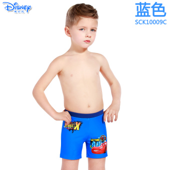 Gambar Disney anak anak baju renang anak celana (SCK10009C biru untuk mengirim berenang lap + topi renang + + kacamata)