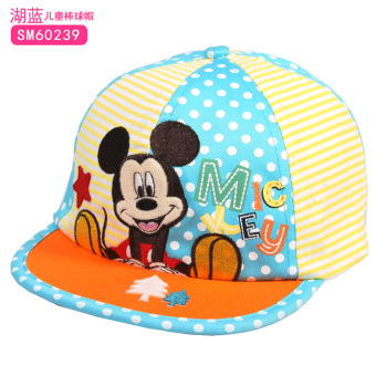 Gambar Disney Anak laki laki dan perempuan anak topi matahari anak topi topi (Lingkar kepala 52 cm 3 5 40 tahun + Bisbol topi SM60239 danau biru)