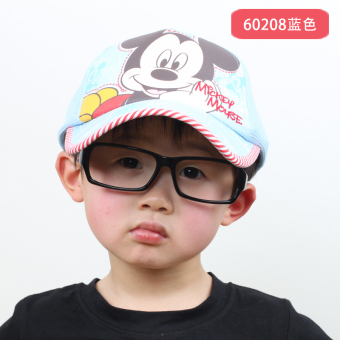 Gambar Disney Anak laki laki dan perempuan jala topi musim panas topi musim panas matahari topi (54cm cocok untuk berusia lebih dari 8 tahun + 60208 biru)