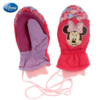 Gambar Disney anak perempuan ditambah beludru anak Halter sarung tangan ski sarung tangan anak sarung tangan sarung tangan katun (SM70003 Rose)