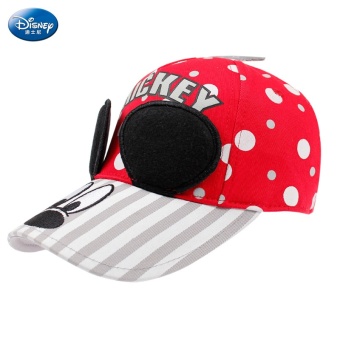 Gambar Disney Anak topi matahari (Lingkar kepala 54 cm 5 14 tahun + SM60246 merah)