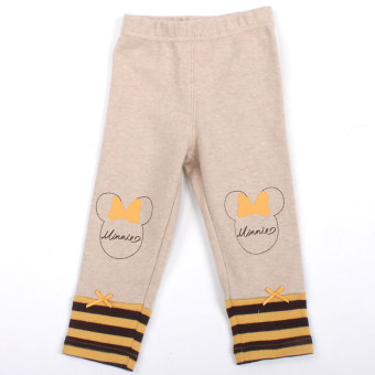 Gambar Disney Busana Anak anak Gadis Long Johns (Bunga dangkal abu abu DA531MR07H13)