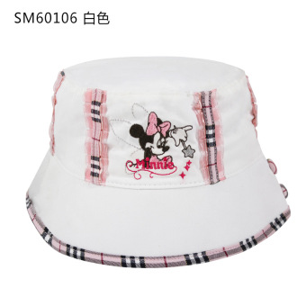 Gambar Disney jala musim panas UV tabir surya bisbol topi topi matahari anak topi topi (50 + SM60106 putih)