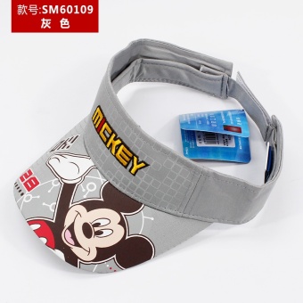 Gambar Disney jala musim panas UV tabir surya bisbol topi topi matahari anak topi topi (Silahkan ibu sesuai dengan pembelian lingkar kepala + Sm60109 abu abu)