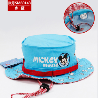 Gambar Disney jala musim panas UV tabir surya bisbol topi topi matahari anak topi topi (Silahkan ibu sesuai dengan pembelian lingkar kepala + Sm60143 air biru)