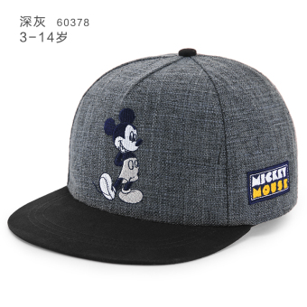 Gambar Disney Korea matahari naungan topi Baobao bisbol topi topi (52 cm cocok untuk 3 5 40 tahun + SM60378 abu abu gelap)