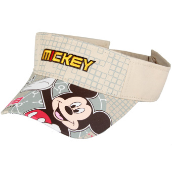 Gambar Disney mahasiswa perlindungan matahari anak visor topi Baobao topi (Silakan menurut anak lingkar kepala memilih + Topi SM60109 khaki)