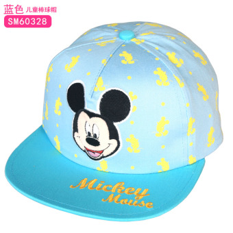 Gambar Disney musim semi dan musim gugur anak topi matahari topi bisbol topi topi (Silakan menurut anak lingkar kepala memilih + Bisbol topi SM60328 biru)