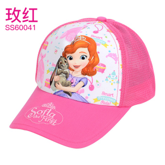 Gambar Disney Putri gadis topi baseball matahari naungan (Cocok untuk 52CM lingkar kepala + Sophia jala Rose SS60041)