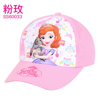 Gambar Disney Putri gadis topi baseball matahari naungan (Cocok untuk 52CM lingkar kepala + Sophia merah muda SS60033)