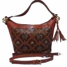 Djogja Klasik Craft Tas Kulit Hobo Long Lukis - Motif Gondo