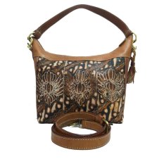 Djogja Klasik Craft Tas Kulit Hobo Long Perca - Lukis Garuda