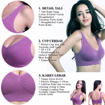 EELIC BRA-86983 Ungu Polos Sport Bra Baju Dalam Yoga Senam AerobicTanktop BH Olahraga April 2018 - 2 EELIC BRA-86983 Ungu Polos Sport Bra Baju Dalam Yoga Senam AerobicTanktop BH Olahraga - 2