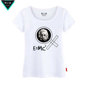 Harga Einstein salju musim panas musim panas kapas lengan pendek t
shirt (Putih bagian pinggang) Online Terbaru