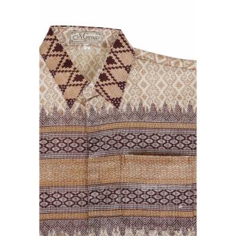 Elfs Shop - Kemeja Batik Formal Pria Lengan Pendek Katun 5F17006-Coklat Muda Januari 2019 - 3 Elfs Shop - Kemeja Batik Formal Pria Lengan Pendek Katun 5F17006-Coklat Muda - 3