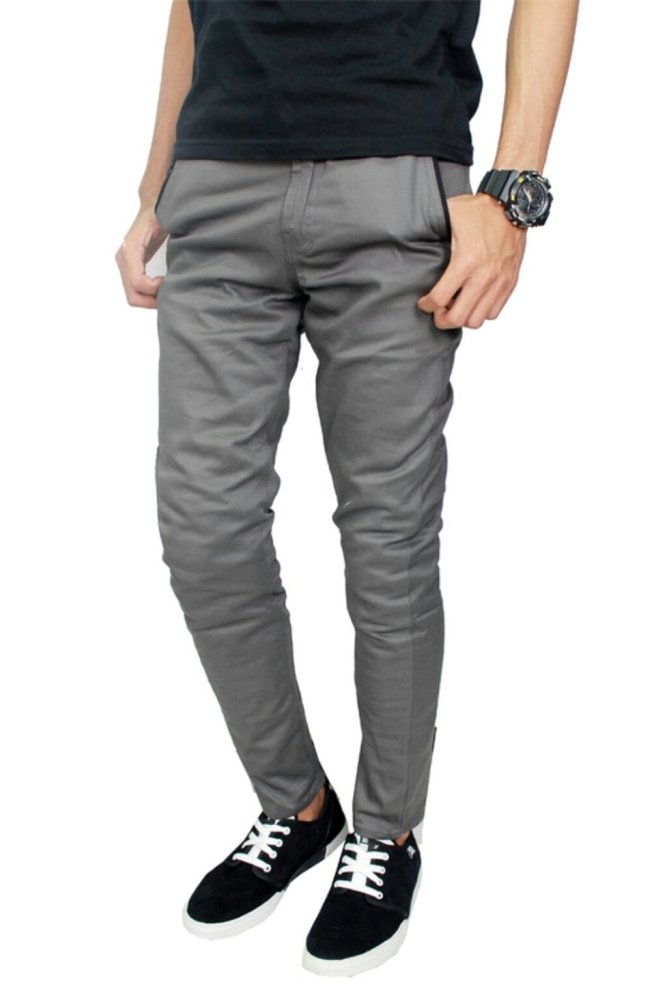 EM'S Celana Chino Abu-Abu EM'S Celana Chino Abu-Abu