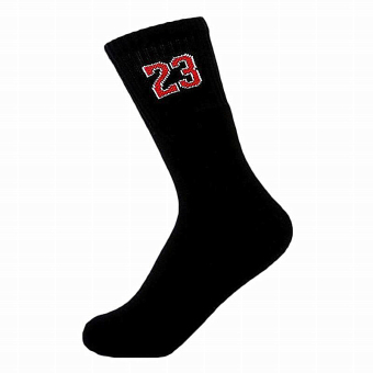 Gambar EOZY Fashion baru olahraga bola basket pria katun lembut dan tebal kaus kaki persegi (hitam)   International