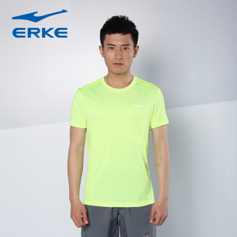 Gambar Erke musim panas baru leher bulat lengan pendek t shirt (Neon kuning)